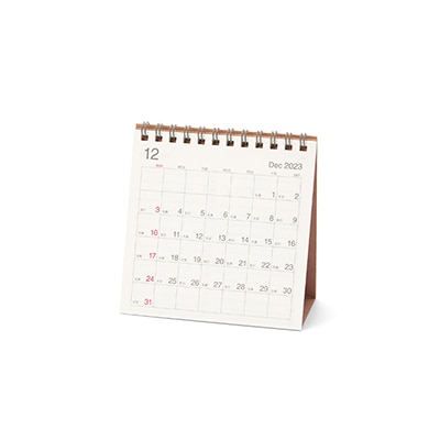 2024 Bagasse Paper Desk Rokuyou Calendar- Sunday start, Small