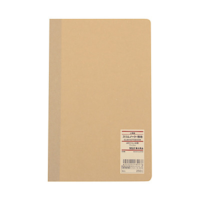 High Quality Paper Slim Notebook A5 Beige