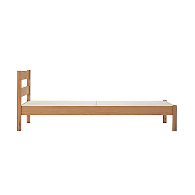 Wood Oak Veneer Bed Single