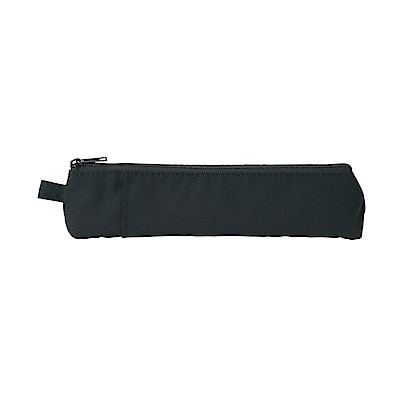Polyester Pen case with pocket Black