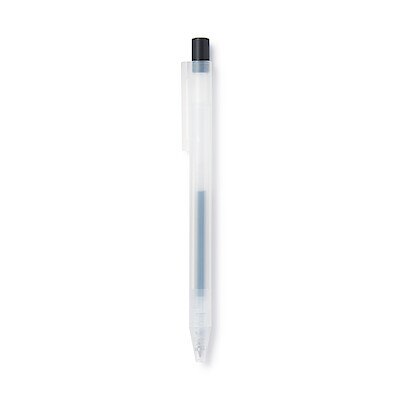 Smooth Gel Ink Retractable Ballpoint Pen- 0.3mm Black