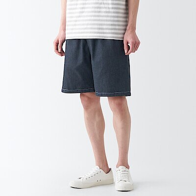 Men's Chambray Cotton Shorts