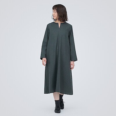 Women's Polyester Blend Long Sleeve Dress