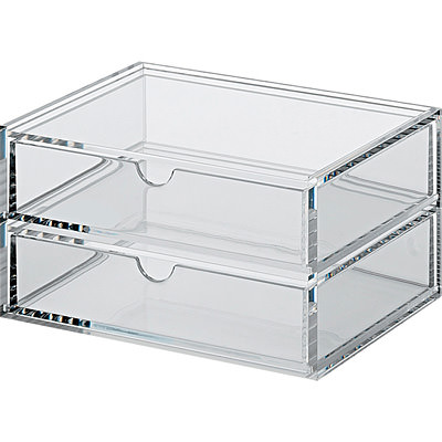 MUJI Acrylic Divider Size: W5.8 x D8.4 x H5.7 cm Desktop Storage