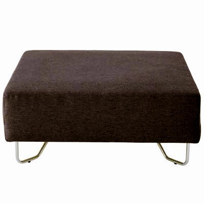Unit Sofa - Footstool - Black/Brown