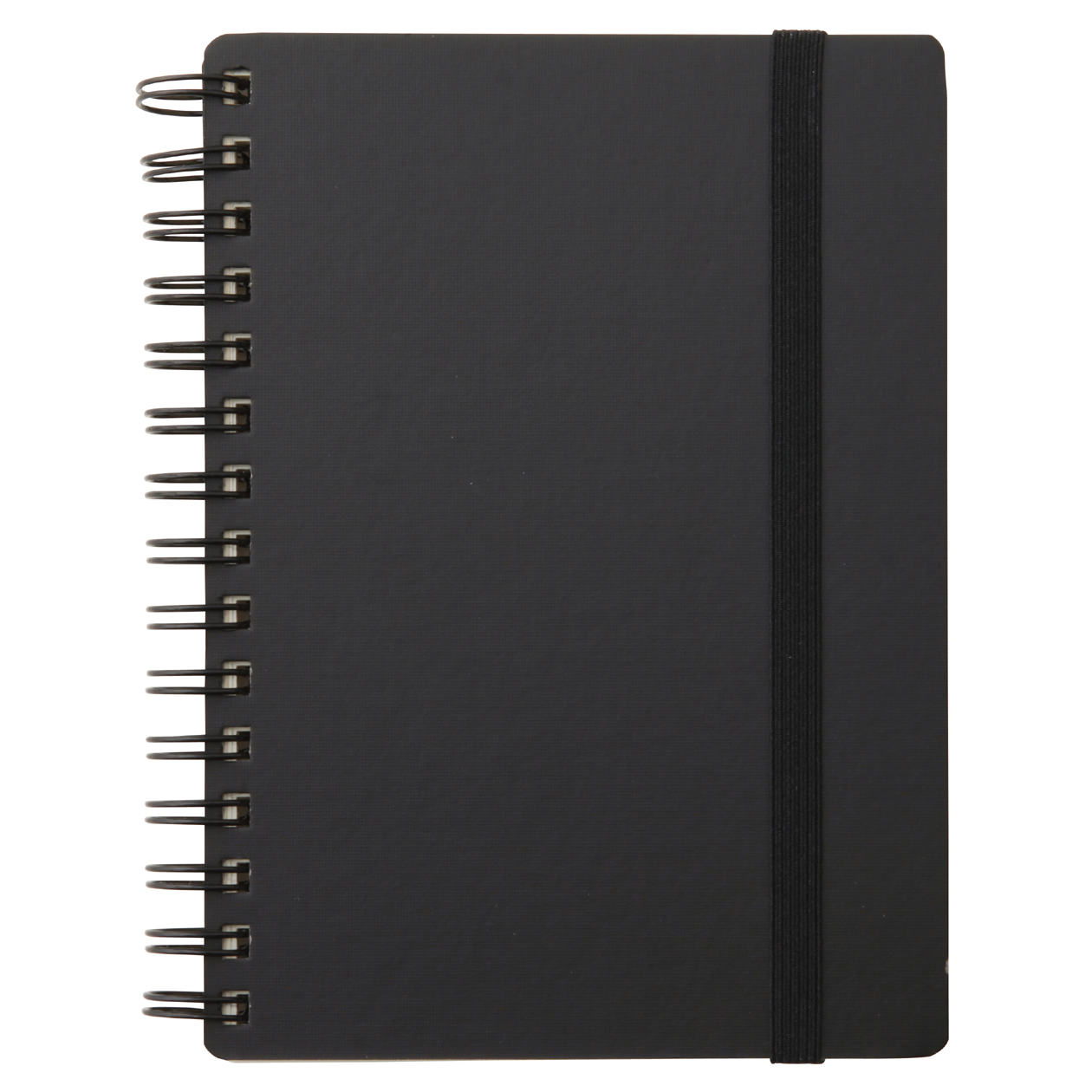 High Quality Paper Double Ring Notebook with Rubberband A6