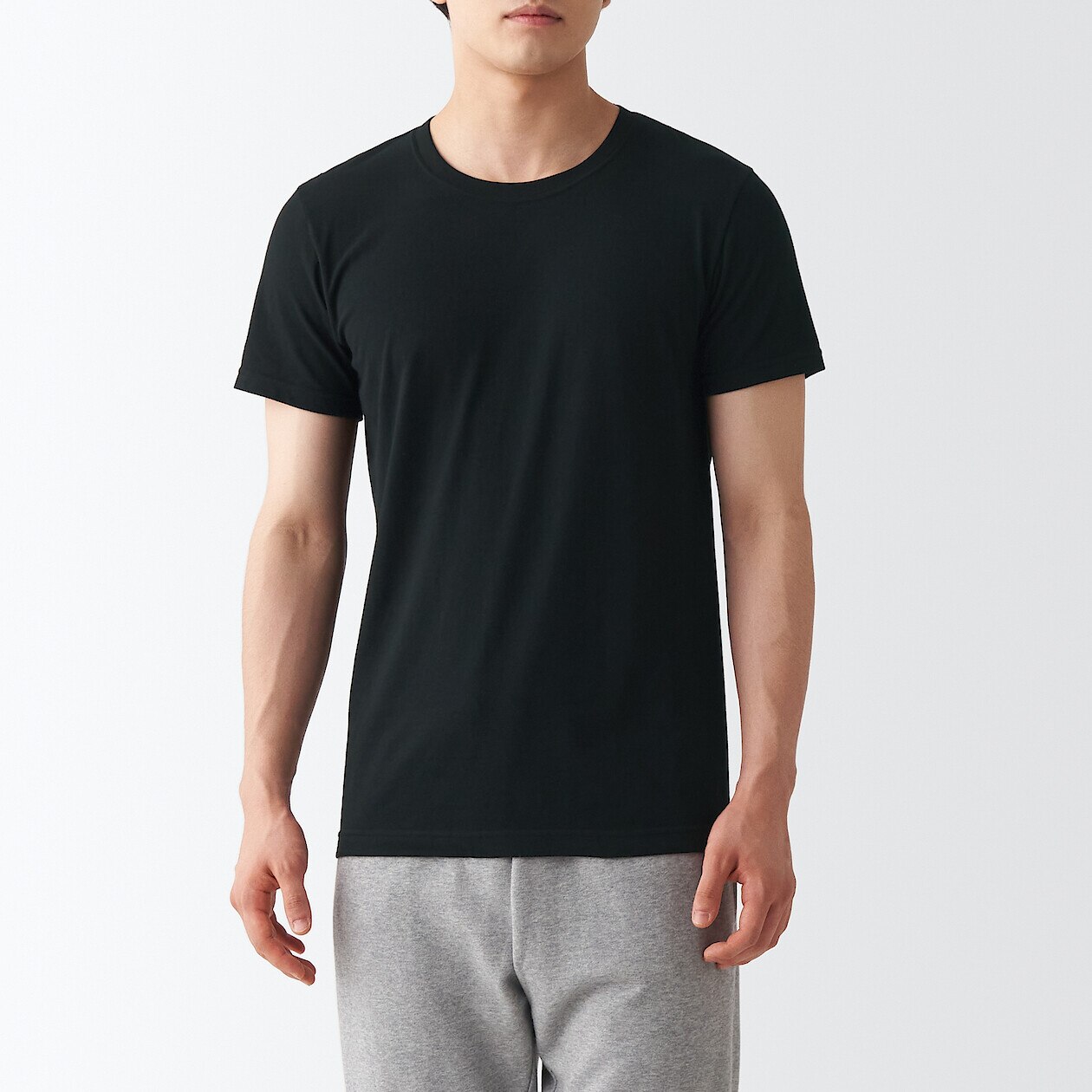 Men's Thin Cotton Crew Neck Short Sleeve T-shirt
