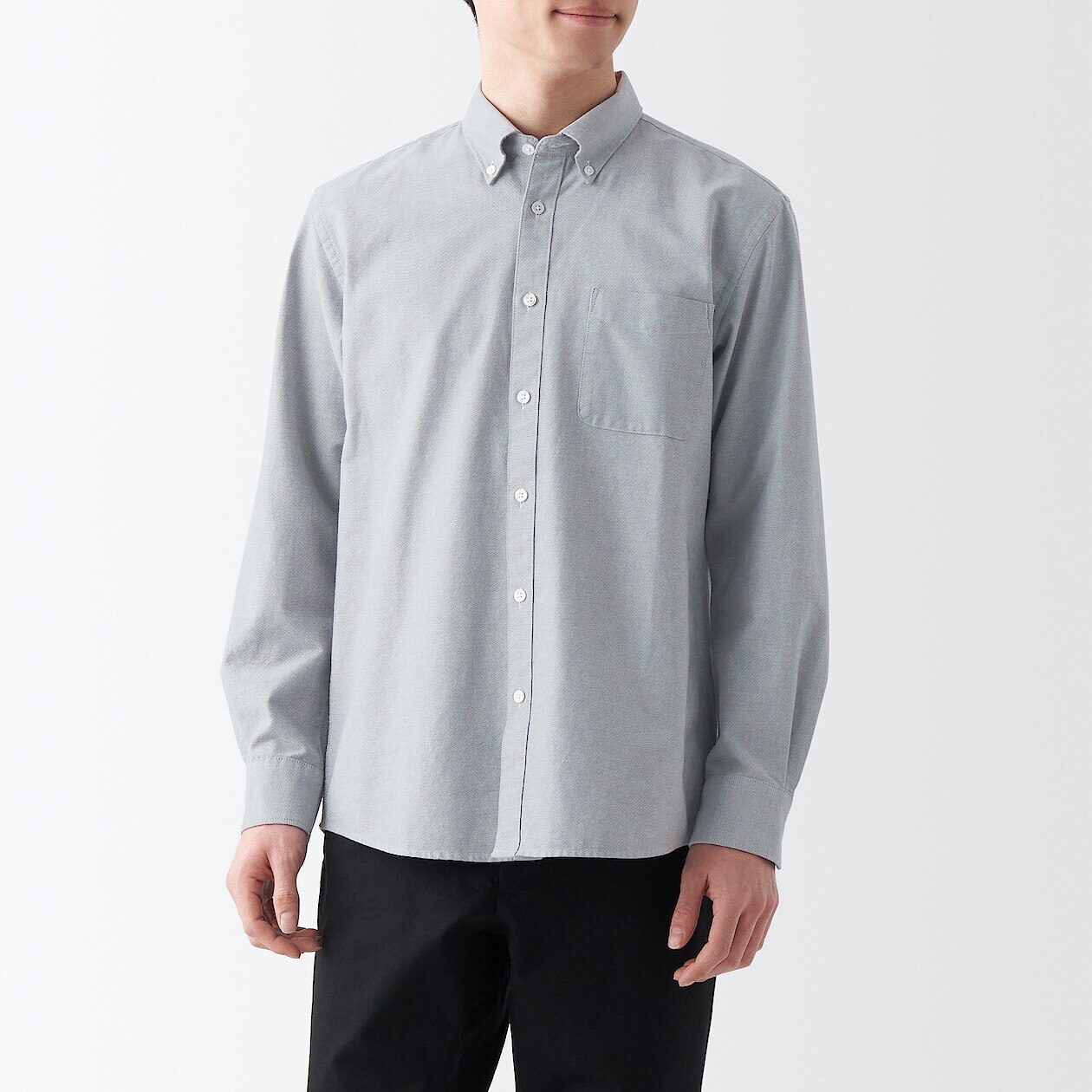 Men's Washed Oxford Button Down Shirt