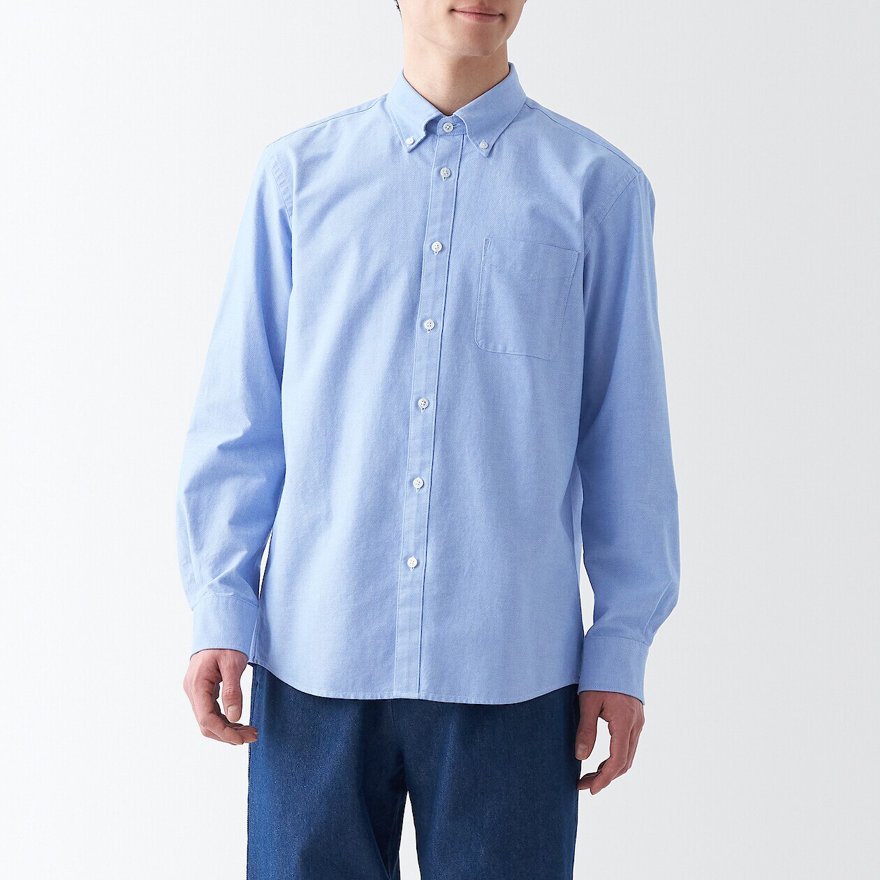 Men's Washed Oxford Button Down Shirt
