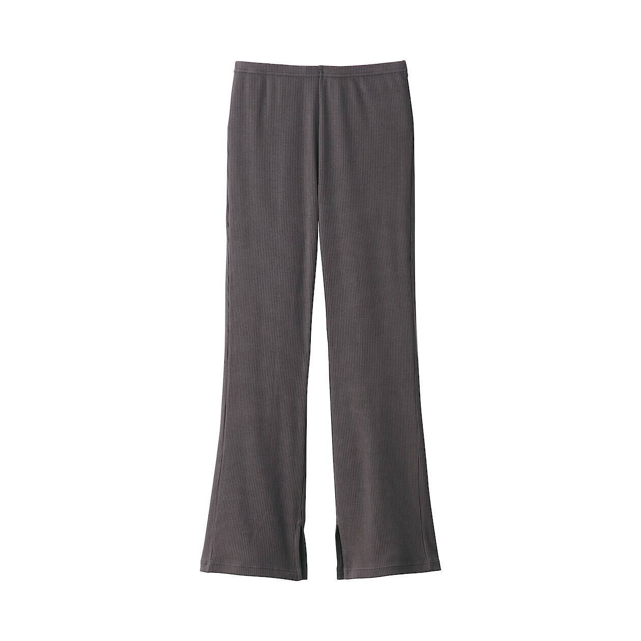 Cotton Blend Ribbed Trousers