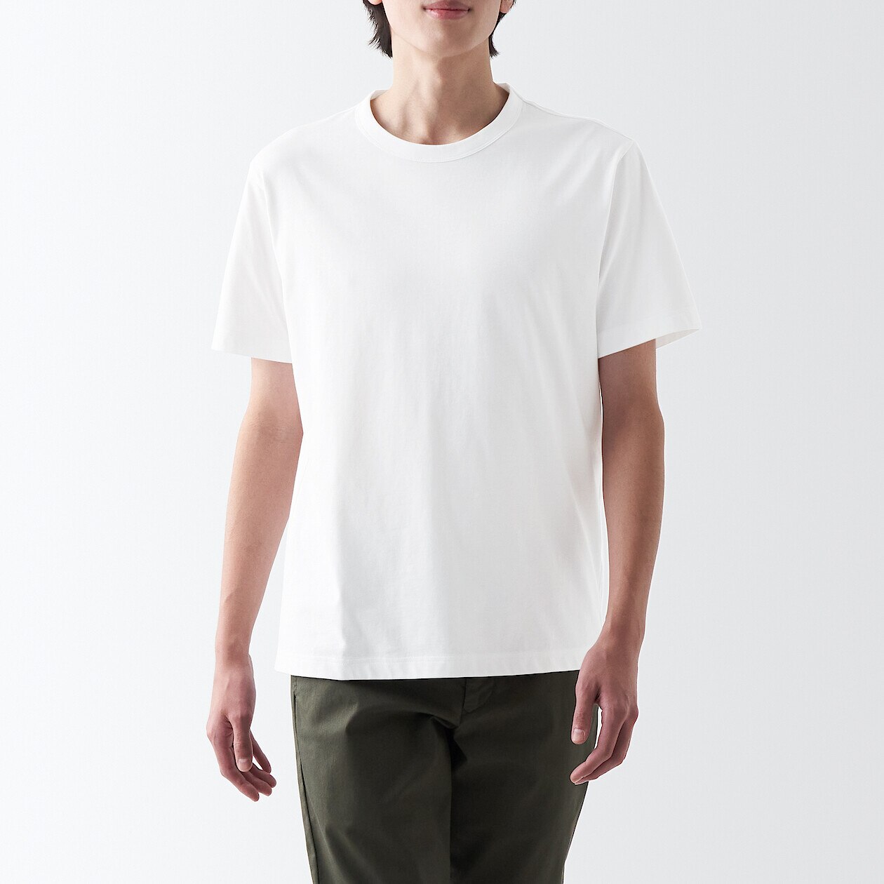 Men's Cotton Blend Crew Neck T-shirt