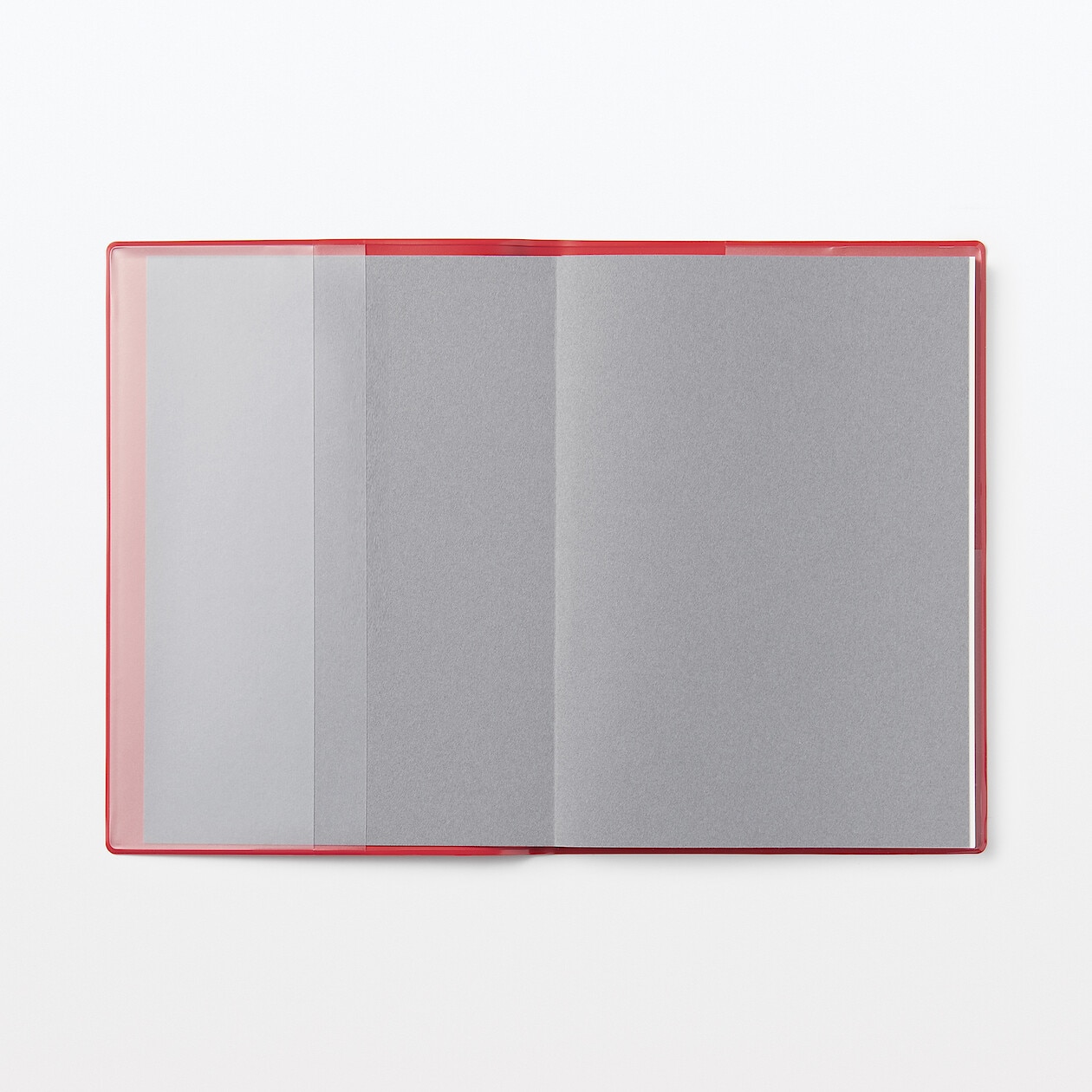 2024 Vinyl Monthly/ Weekly Planner Monday start, Red MUJI