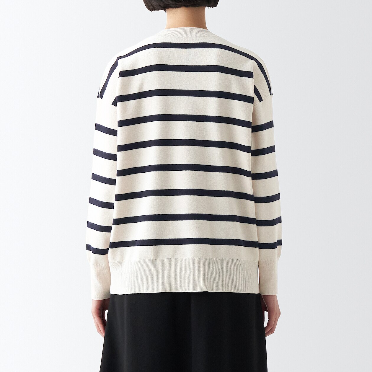 Women's Milano Rib Crew Neck Jumper | MUJI